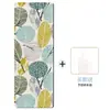 Tapete de Yoga 5mm 80cm Antiderrapante Camurça + Borracha À Prova de Som e Choque Tapete de Dança Fitness Alargado Antiderrapante Transfronteiriço