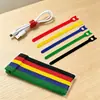 Tiras de velcro para cabos de dupla face, tiras para agrupar cabos de dados, organizador de cabos de carregamento, tiras autoadesivas, organizadores de cabos de velcro