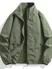 Nueva Chaqueta de Trabajo Retro para Hombre de Primavera y Otoño, Abrigo Casual Holgado, Moderno y Versátil, con Cuello Alto