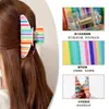 Pinzas de Pelo de Rayas Coloridas, Pasadores para Coletas, Pinzas de Tiburón, Accesorios para el Cabello, Pinzas para el Cabello, Accesorios de Moda para el Cabello al por Mayor desde el Fabricante
