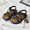 Sandalias Infantiles de Moda 2026 Verano Nuevo Estilo Sandalias para Niñas Zapatos de Princesa para Niños Mayores Sandalias Romanas de Suela Suave