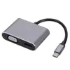 Expansor Tres en Uno Tipo C a HDMI Cable Adaptador 4K Convertidor para Teléfono Móvil y Notebook Cable HD Estación de Acoplamiento