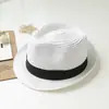 Sombrero de paja para niños verano niños Sombrero Jazz británico niños sombrero de viaje Niñas sombrero fresco sombrero de pescador sombrero de bebé moda