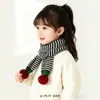 Cachecol Infantil Outono e Inverno Cachecol de Tricô Listrado Coreano Ins Masculino e Feminino Bebê À Prova de Vento Quente Protetor de Pescoço Inverno