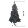 Árbol de Navidad de PVC Encriptado Decoración Navideña Verde Simulación Transfronteriza Plegable Lápiz Árbol de Navidad Flockado
