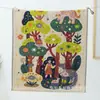 Serie Bosque Toalla Cuadrada de Gasa de Algodón Puro Toalla Facial de Dibujos Animados Toalla de Mano y Cara para Niños de Jardín de Infancia Exportación Transfronteriza