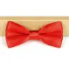 Gravata Borboleta Infantil Masculina Estilo Coreano Monocromática Brilhante Dupla Camada Cor Pura Bebê Aluno do Ensino Fundamental Performance Gravata Borboleta Acessórios Femininos