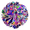 Selección Directa Transfronteriza 50 Hojas Pegatinas Coloridas Psicodélicas Neón de Dibujos Animados Traje de Decoración de Personalidad Creativa Pegatinas para Maleta Taza de Agua Diario