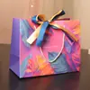 Bolsas de Regalo para el Festival de Medio Otoño Transfronterizas, Bolsas de Empaque para Regalo, Bolsas Tote de Flores, Bolsas de Papel para Regalo, Cintas para Entrega, Se Puede Añadir Logo