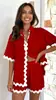 2024 Principios de Primavera Nuevo Transfronterizo Europeo y Americano Comercio Exterior Femenino Moda Sencilla Camisa Corta Traje Casual -88156