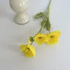 Flores de Amapola Artificiales Plantas Verdes Realistas con Terciopelo Accesorios para Fotografía Adornos de Decoración para el Hogar Venta al por Mayor Bodas Flores de Amapola Falsas