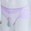 Atacado dos homens jj conjuntos de meias sexy underwear ultra-fino respirável verão cheio transparente rendas cuecas