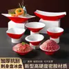 Platos de vajilla de melamina Xiangyuanmei plato para restaurante salmón mariscos sashimi plato creativo restaurante de hot pot buffet plato de hielo