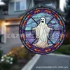 Apanhador de Sol de Acrílico de Halloween Aranha Abóbora Morcego Decoração de Jardim Pingente Atacado em Estoque