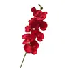 Decoración de sala de bodas flores artificiales, orquídeas Phalaenopsis, flores artificiales para sala de estar y dormitorio, jarrón, adornos de flores artificiales, accesorios para pared de fondo