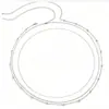 Corrente de contas redondas de moda joia transfronteiriça europeia e americana corrente de cintura dupla feminina corrente de metal corrente corporal corrente de barriga decoração de cintura