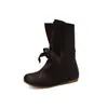 Botas Romanas Retrô com Cadarço Salto Baixo Casuais Botas de Motocicleta Botas Curtas Martin Amazon Wish Aliexpress