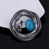 Broche de Liga Metálica Retro Japonês e Coreano Transfronteiriço, Acessório de Roupa de Luxo Leve, Alfinete de Broche Metálico, Broche de Camélia