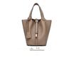 Bolsa linda bolsa de la suerte bolso de mano de cuero genuino bolsa de cesta de verduras bolsa mediana bolsa de piel de vaca de primera capa Bolsa pequeña de bloqueo popular en la red