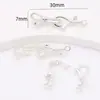Fecho para Colar de Pérolas Zhuji Fecho em Oito Acabamento Manual Conector de Fecho Fecho de Corrente de Suéter Fecho Universal Acessórios DIY