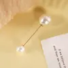 Aperto na cintura pin aperto na cintura artefato broche de pérola artificial strass fivela anti-exposição pino reto pino curvo pino atacado