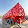 Ventas Transfronterizas de Semirremolques Volquete de Volteo Lateral, Camiones Volquete de Volteo Lateral Tipo Caja, Camiones Volquete de Cabina Alta de Servicio Pesado para Transporte de Arena y Grava