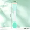 Escova massageadora facial de silicone dupla face transfronteiriça, pincel para máscara facial, pincel de base, pincel para aplicação de máscara de argila, escova de limpeza de silicone