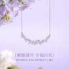 Collar de plata esterlina S925 flor de glicina sonrisa Zhao Yingzi moda femenina combinable venta al por mayor colgante de lujo ligero hermosa cadena para clavícula