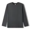 Camiseta Básica de Algodón Puro para Padres e Hijos, Capa Interior para Primavera y Otoño, Ropa de Otoño para Bebés, Tops de Cuello Redondo para Niños y Niñas, Camisetas Blancas de Manga Larga para Niños