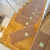 Alfombrilla para Escalones Adhesiva sin Pegamento Alfombra para Escaleras Alfombrilla para Escaleras de Casa Piso de Madera Maciza Antideslizante Silenciosa Alfombrilla para Pies Luminosa