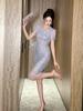 Elegante Vestido Estilo Francés para Mujer, Nuevo Modelo Verano 2026, Ceñido a la Cintura, Vestido Chic y Súper Bonito 21757