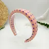 Faixa de Cabelo Estilo Coreano Cor Sólida Bolinhas Cabeça de Esponja Antiderrapante Topo Alto Caveira Menina Lavável Skincare Moda Acessórios de Cabelo