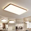 Luminarias Zhongshan con marco de veta de madera simple para sala de estar, se pueden conectar a hogar inteligente controlado por voz, juego de luces de techo para dormitorio
