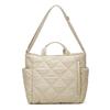 Ropa de Trabajo Personalizada por el Fabricante para Otoño e Invierno Bolso Tote de Gran Capacidad Bolso de Hombro para Clase de Estudiante Bolso Cruzado Acolchado Acolchado de Moda