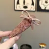 Grampo de Cabelo Laço de Diamante Rosa Brilhante BB Clip para Mulheres 2026 Novo Estilo Exquisito Doce Grampo de Cabelo Clipe para Franja Lateral Acessório de Cabelo