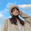 Sombrero Lei Feng para Mujer Invierno Exterior Sombrero a Prueba de Frío Terciopelo Grueso Cálido Felpa Cortavientos Protección para los Oídos Combinable Sombrero para Montar Moderno