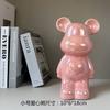 Anillo de Oso en Forma de Corazón de Lujo Ligero para Lanzar Osos Adornos de Dibujos Animados de Cerámica para el Hogar Moderno Decoraciones para Mueble de TV de Sala de Estar para Uso Doméstico