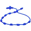 Pulsera de Amistad Popular Cruzada Cuerda de Mano de Amistad Padre-Hijo Hombres Mujeres Jóvenes Año del Zodiaco Cuerda Roja Adorno de Mano de Cruz