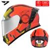 Casco de Motocicleta Certificado Dot para Hombres y Mujeres, Casco Integral Ad para Todas las Estaciones, Casco Cálido y Seguro con Certificación 3C