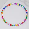 Tobillera de cuentas estilo vacación de verano en la playa, pulsera de cuentas versátil de colores brillantes estilo bohemio y accesorio para el pie