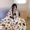 Manta de vellón de leche chal de oficina manta para siesta manta de aire acondicionado dormitorio de estudiante siesta colcha pequeña manta para sofá