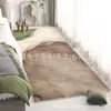 Alfombra Personalizable de Estilo Fresco de Cachemira Sintética para Uso Doméstico, Felpudo Resistente al Desgaste y a la Suciedad para Mesita de Noche, Alfombra Antideslizante de Fácil Cuidado para Dormitorio