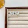 Pendientes de Gota de Aceite con Lazo Fresco Estilo Coreano para Mujer, Modernos, Exquisitos, Sencillos, Dulces y Versátiles