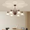 Lámpara de Araña de Sala de Estar Pastoral Americana Creativa Celebridad de Internet Lirio de los Valles Foco Lámpara Francesa Lámpara Retro Lámpara Medieval para Restaurante Dormitorio