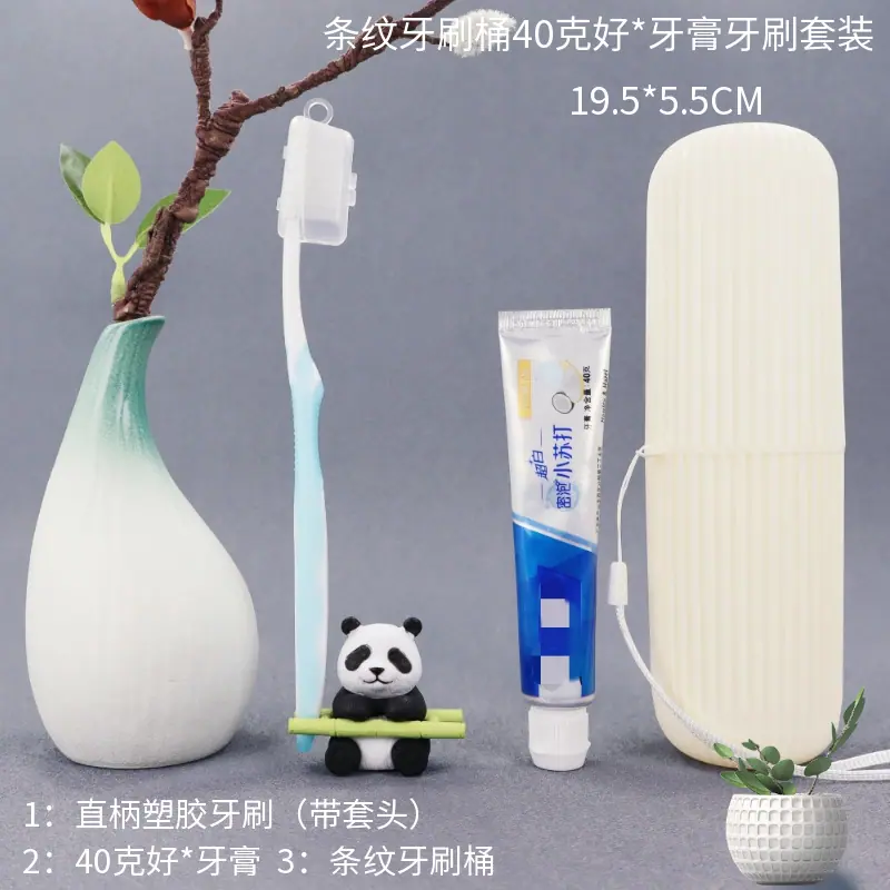 马赛图条纹牙刷桶40克好品牌牙膏牙刷套装.png