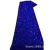 Tela de terciopelo bordado de cifrado color mágico laminado lentejuelas decorativas otoño e invierno ropa de mujer lentejuelas de tela encaje