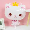 Globos de foil de animales del bosque de dibujos animados decoraciones para fiestas de cumpleaños cocodrilo mono leopardo corona elefante gato globos