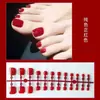 Verniz UV Manicure e Pedicure Usáveis Produtos Acabados 24 Peças Tiras de Cor Pura Unhas Usáveis para Unhas dos Pés