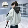 Sudadera con Forro Polar para Niños 2026 Nuevo Otoño/Invierno Mediano/Grande Sudadera con Capucha de Invierno Cuello Alto Prenda de una Pieza Polar Fresca Moderna