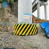 Viaduto Pilar de Apoio Instalação Anticolisão Dispositivo Anticolisão de Veículos Material Compósito Flexível Instalação Anticolisão de Ponte